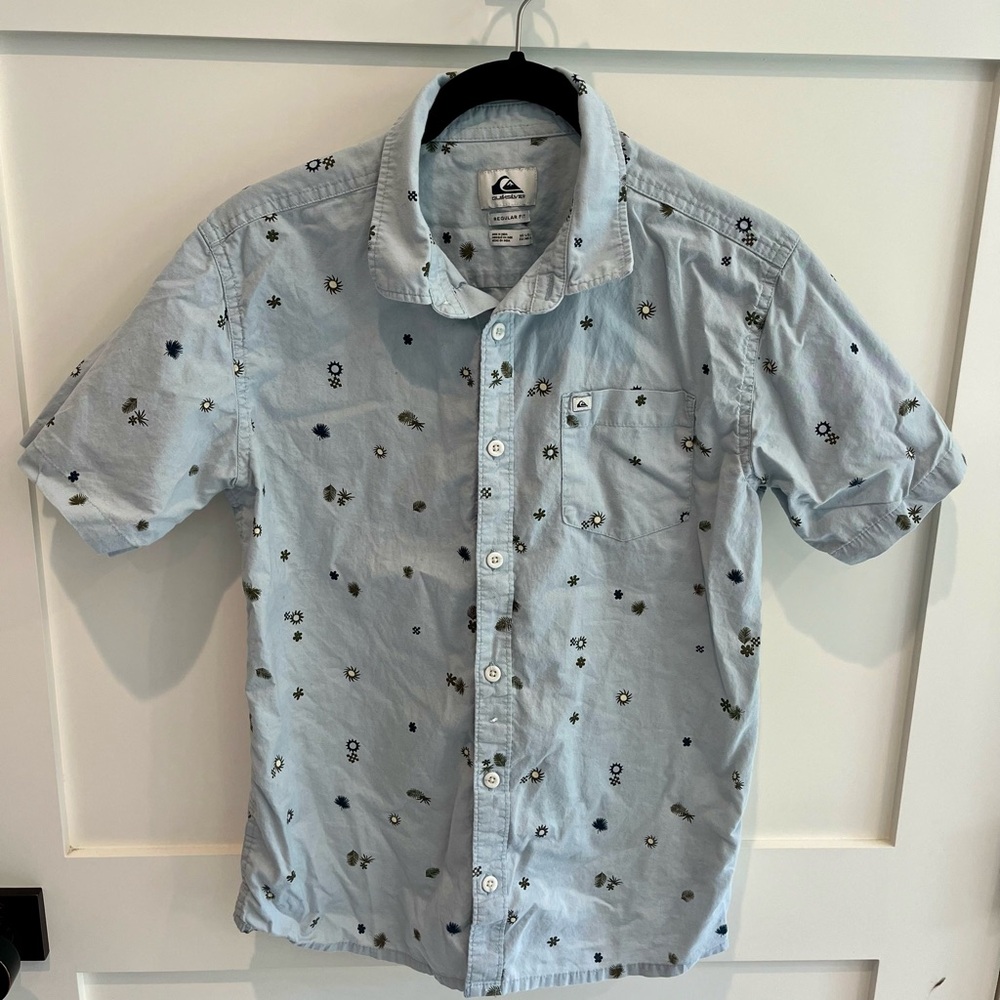 Boys Quicksilver short sleeve button up